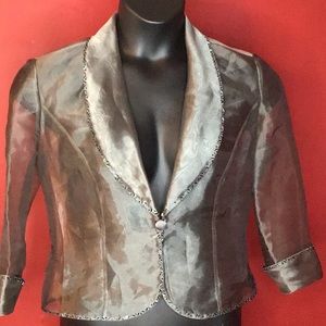ALEX EVENINGS SHEER JACKET